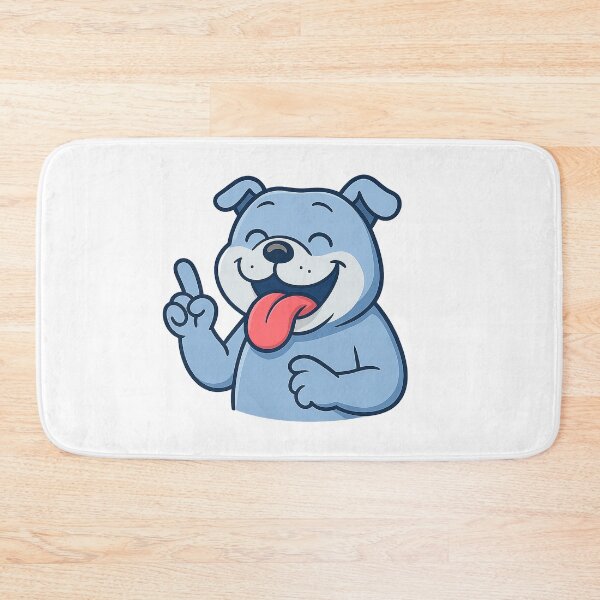 Item preview, happy blue puppy designed and sold by VagalumeCouture.