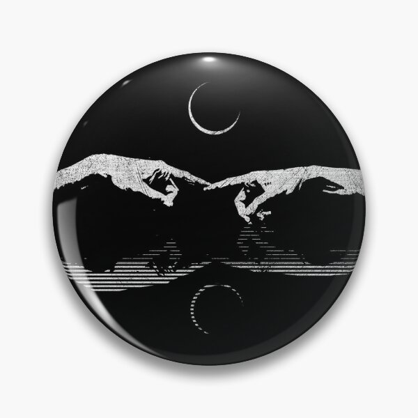 Item preview, Modern Abstract Christian Art — Creation of Adam Optical Illusion | Genesis Inspired White designed and sold by ZechJohnRB.