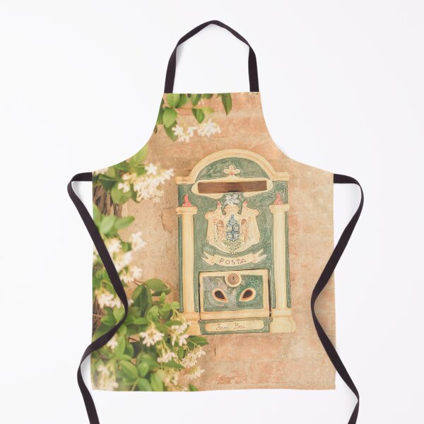 Item preview, Tuscany, Italy I Italian ceramic mailbox in Pienza with star jasmine on rustic stone wall in vintage countryside photography with Mediterranean pastel aesthetic, poetic dolce vita Italian summer vibes designed and sold by Julie Travel Photography.