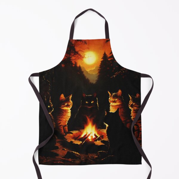 Item preview, Vintage Animal Art: Secret Cat Council in the Forest | Cat Art designed and sold by UnhingedBird.