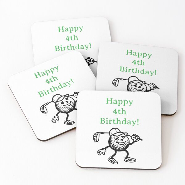 Item preview, Happy 4th Birthday Golfer  designed and sold by Monika Howarth.