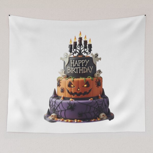 Item preview, CUTE HALLOWEEN BIRTHDAY CAKE designed and sold by Obinne.