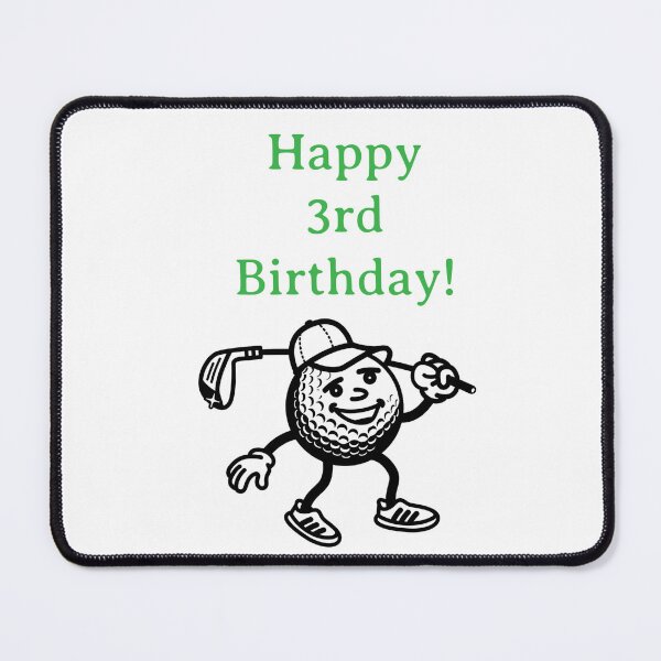 Item preview, Happy 3rd Birthday Golfer designed and sold by Monika Howarth.