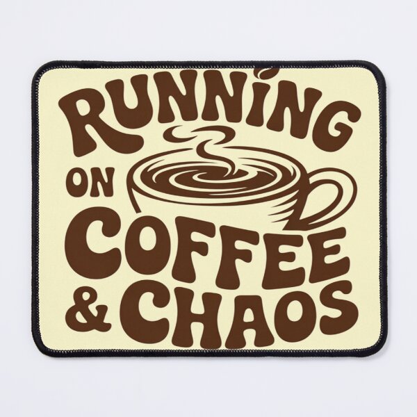Artikelvorschau, Running on Coffee and Chaos – Lustiges Kaffee-Design entworfen und verkauft von AUA-Diamond7.