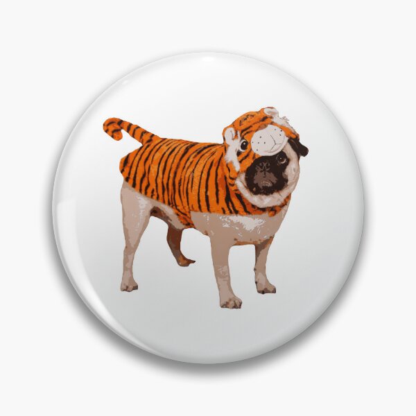 Item preview, Diego the Pug - Tiger Costume - Comic Version - Spooky Time Collection designed and sold by 9VoltGorilla.