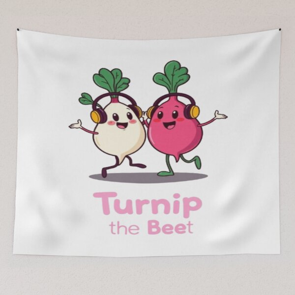 Item preview, Turnip the Beet Funny Veggie Pun Shirt designed and sold by CMdigit.