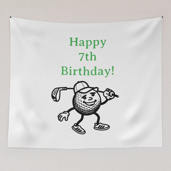 Item preview, Happy 7th Birthday Golfer  designed and sold by Monika Howarth.
