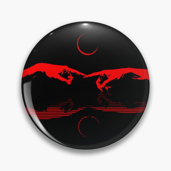 Item preview, Modern Abstract Christian Art — Creation of Adam Optical Illusion | Genesis Inspired Red designed and sold by ZechJohnRB.