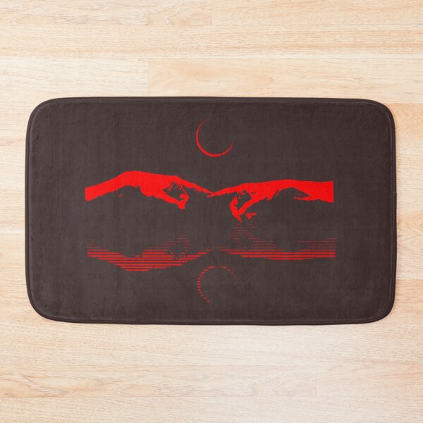 Item preview, Modern Abstract Christian Art — Creation of Adam Optical Illusion | Genesis Inspired Red designed and sold by ZechJohnRB.