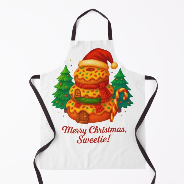 Item preview, Cute Christmas Donut House - Merry Christmas Sweetie ! Festive Holiday Design designed and sold by Wild Ink Studio by Barbara.
