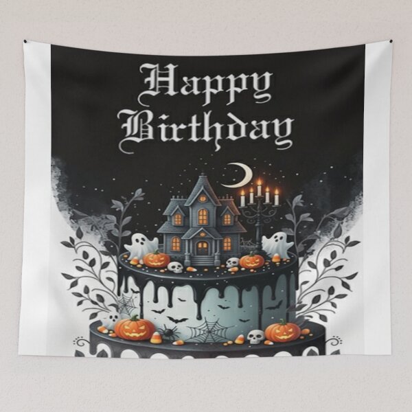 Item preview, FUNNY HALLOWEEN BIRTHDAY CAKE designed and sold by Obinne.