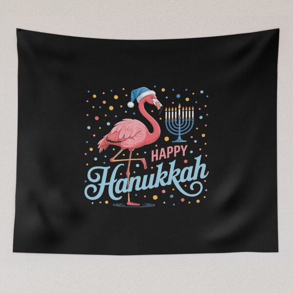 Item preview, Flamingo Celebrating Hanukkah designed and sold by jkrphoto.