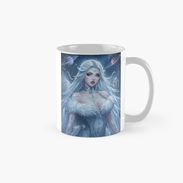 Item preview, Cancer Ice Goddess – Celestial Zodiac Enchantress of Snow and Stars designed and sold by MissSaylor.