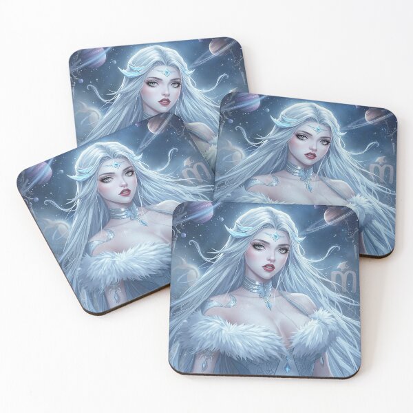Item preview, Cancer Ice Goddess – Celestial Zodiac Enchantress of Snow and Stars designed and sold by MissSaylor.
