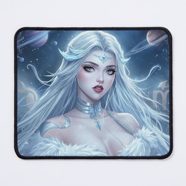 Item preview, Cancer Ice Goddess – Celestial Zodiac Enchantress of Snow and Stars designed and sold by MissSaylor.