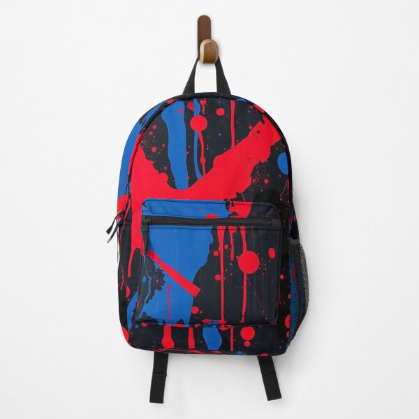 Item preview, Abstract Red Blue and Black Splatter Art designed and sold by UNK-Fatigues.