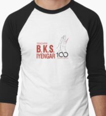 BKS Iyengar Official Centenary Year Logo - charity design Men's Baseball Âľ T-Shirt