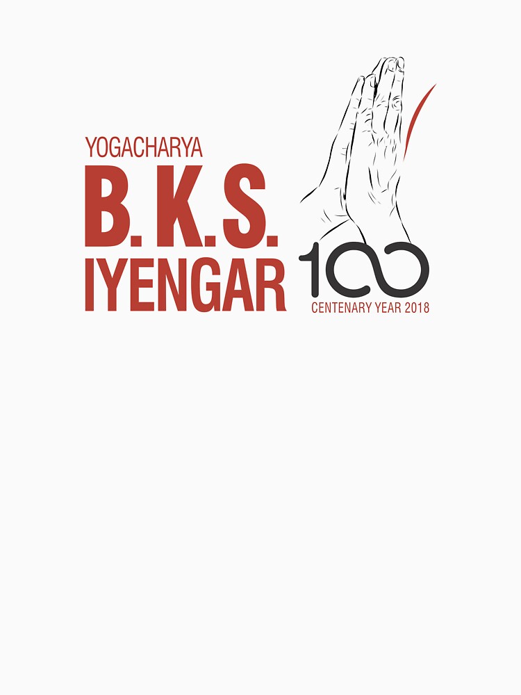 BKS Iyengar Official Centenary Year Logo - charity design by iyengaryogauk