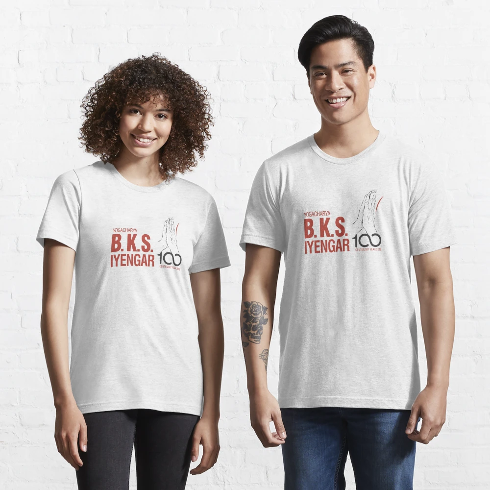 BKS Iyengar Official Centenary Year Logo - charity design Essential  T-Shirt for Sale by iyengaryogauk