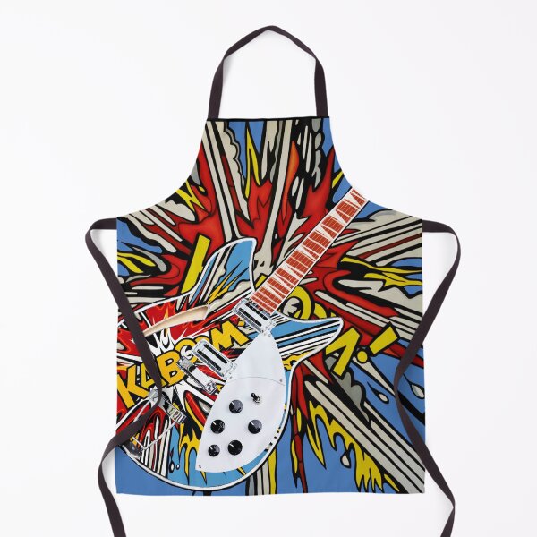 Item preview, Kaboom! Unique Vintage Pop Art Sixties Rock Rickenbacker Mod Electric Guitar  designed and sold by Kludoman.