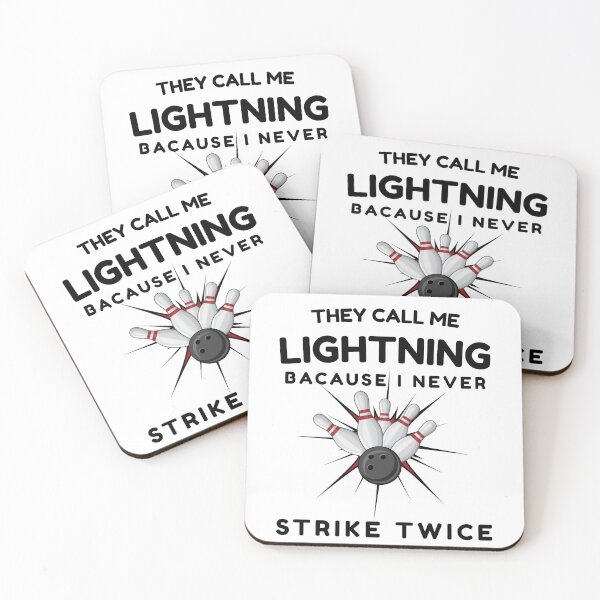 Item preview, Call Me Lightning Never Strike Twice Bowling Humor designed and sold by YourgiftShop.