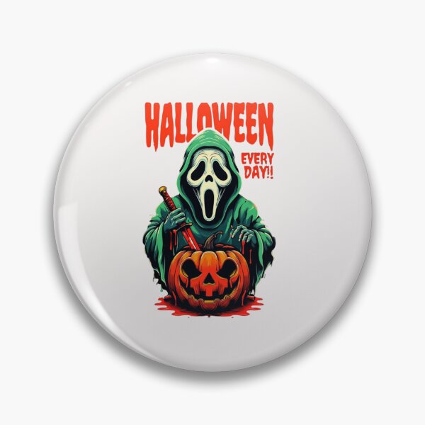 Item preview, Halloween Every Day – Scream Ghost Face Pumpkin Unique Halloween Gift, Retro Horror Movie Apparel, Scary Funny Graphic  designed and sold by wellie-chic.