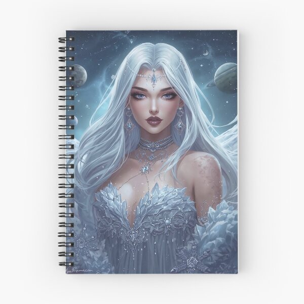 Item preview, Celestial Ice Enchantress – Fantasy Cancer Goddess of Snow and Seduction designed and sold by MissSaylor.