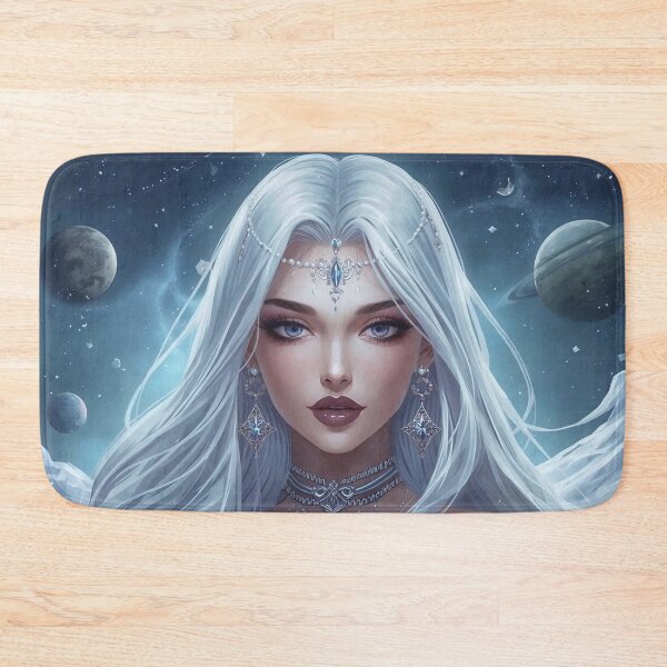 Item preview, Celestial Ice Enchantress – Fantasy Cancer Goddess of Snow and Seduction designed and sold by MissSaylor.