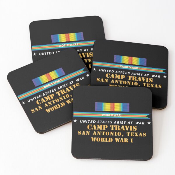 Item preview, Army - Camp Travis, San Antonio, TX  w SVC WWI X 300 designed and sold by Military Insignia Products.