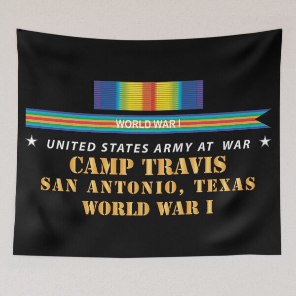 Item preview, Army - Camp Travis, San Antonio, TX  w SVC WWI X 300 designed and sold by Military Insignia Products.