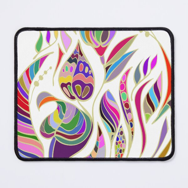 Item preview, colorful plants pattern designed and sold by Olga Lashko.