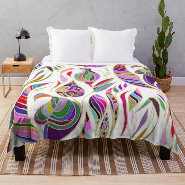 Item preview, colorful plants pattern designed and sold by Olga Lashko.