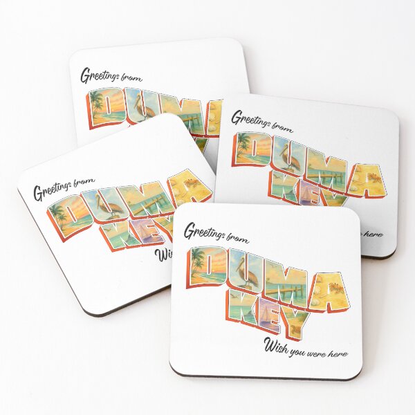Item preview, Greetings from Duma Key – Vintage Florida Watercolor Postcard Design designed and sold by TheDisloyalists.