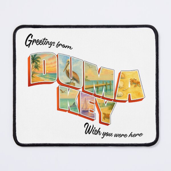 Item preview, Greetings from Duma Key – Vintage Florida Watercolor Postcard Design designed and sold by TheDisloyalists.