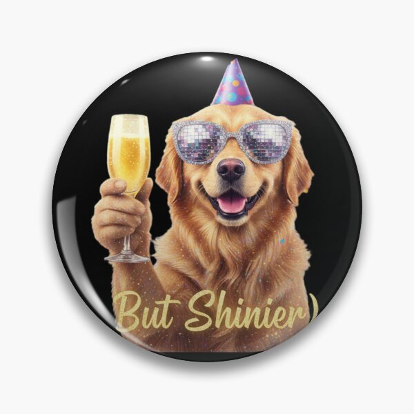 Item preview, New Year Dog But Shinier designed and sold by Silent Watch Threads..