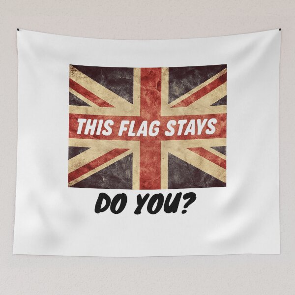 Item preview, This Flag Stays – Do You? Union Jack Vintage UK Pride Design designed and sold by Boski22.