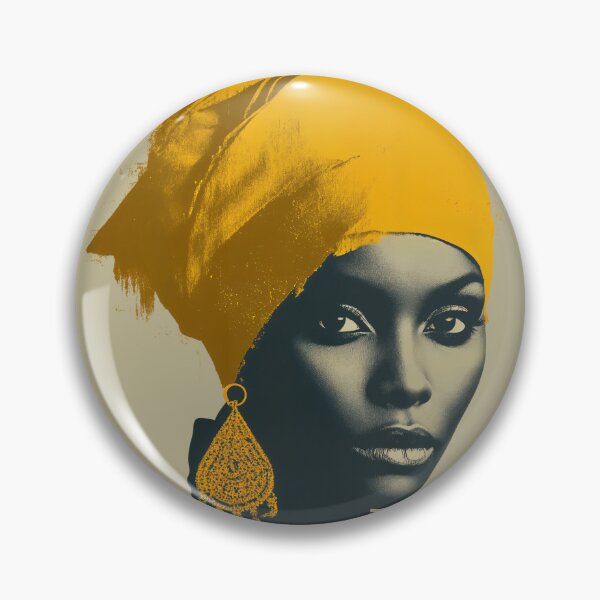 Item preview, Golden Headwrap Portrait designed and sold by eyeconart.