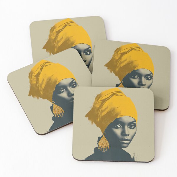 Item preview, Golden Headwrap Portrait designed and sold by eyeconart.