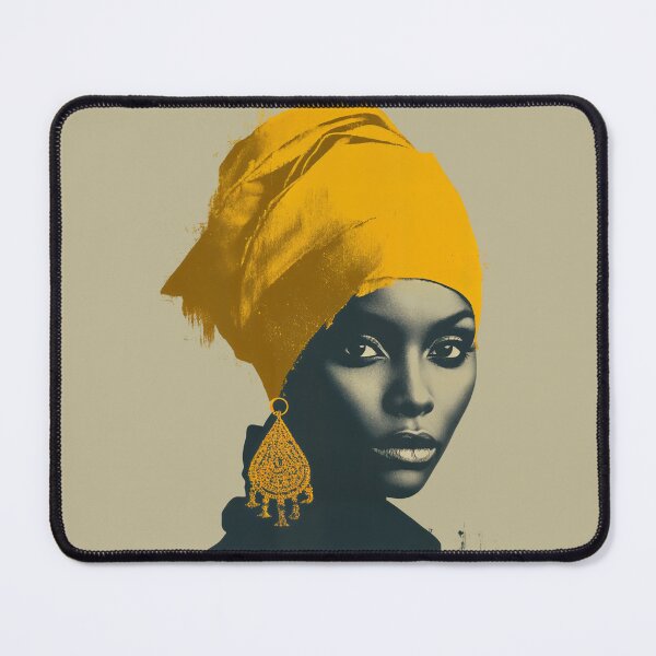 Item preview, Golden Headwrap Portrait designed and sold by eyeconart.