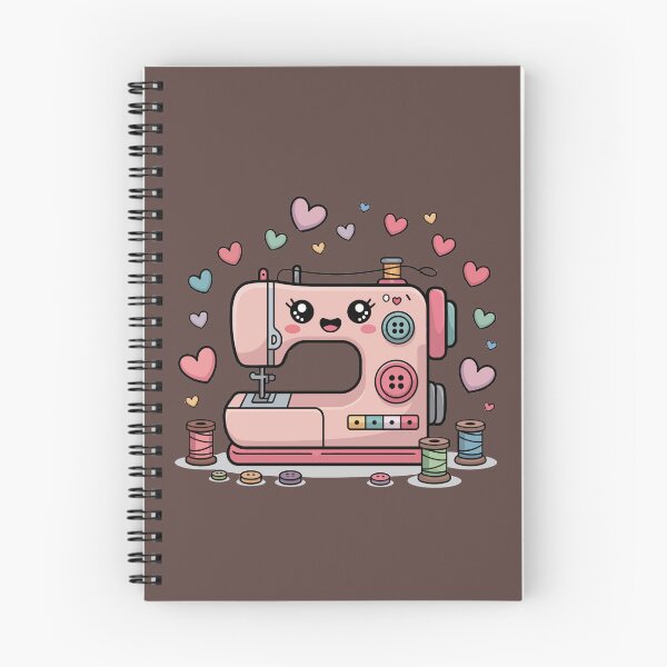 Item preview, Kawaii Sewing Machine with Hearts designed and sold by jkrphoto.