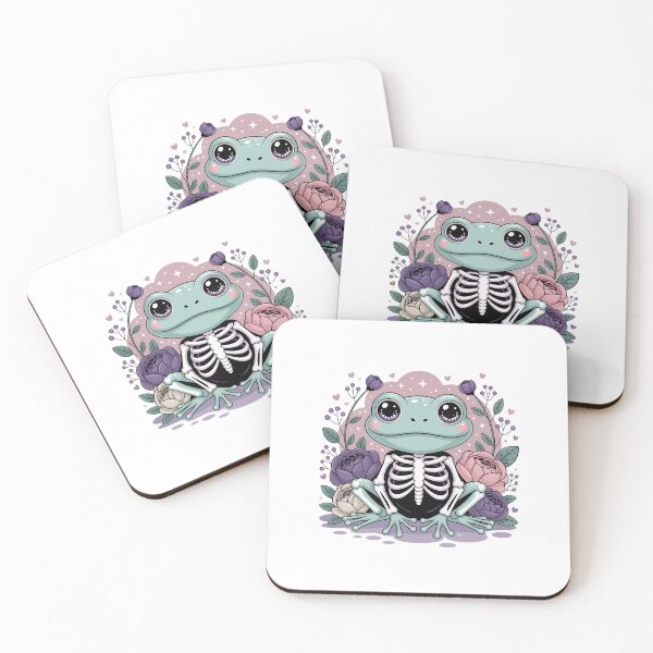 Item preview, Skeleton Frog with Flowers designed and sold by jkrphoto.