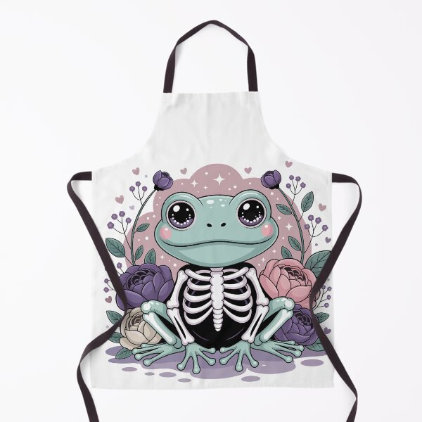 Item preview, Skeleton Frog with Flowers designed and sold by jkrphoto.