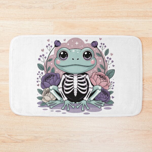 Item preview, Skeleton Frog with Flowers designed and sold by jkrphoto.