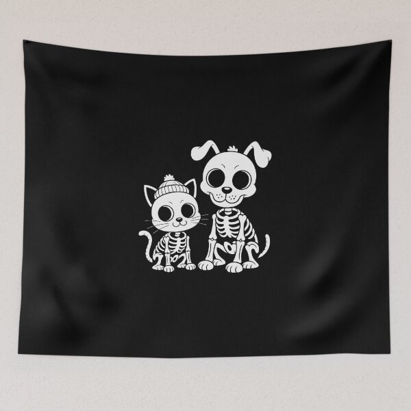 Item preview, Skeleton Cat and Dog  designed and sold by jkrphoto.