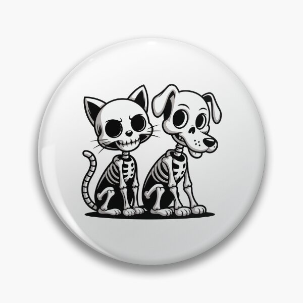 Item preview, Skeleton Cat and Dog  designed and sold by jkrphoto.