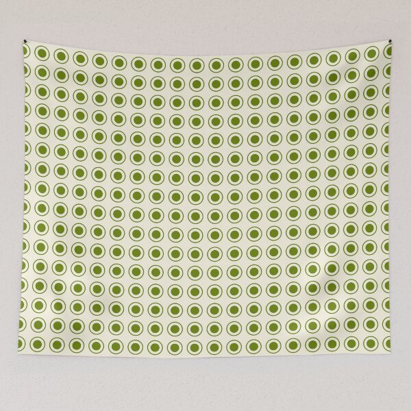 Item preview, Cream and Green Circles Pattern designed and sold by Jeallan Designs.