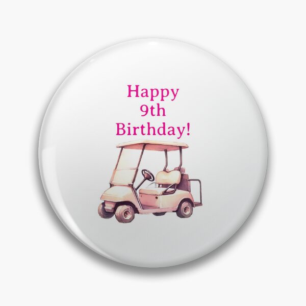 Artikelvorschau, Alles Gute zum 9. Geburtstag, Golfermädchen entworfen und verkauft von Monika Howarth.