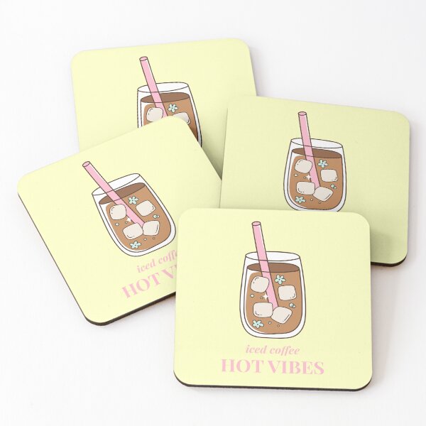 Item preview, Iced Coffee Hot Vibes - Summer Coffee Aesthetic designed and sold by BrightMood Designs.