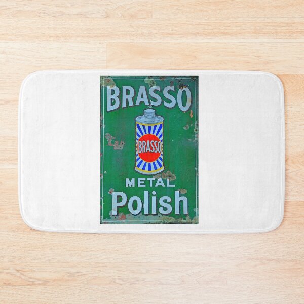 Artikelvorschau, Brasso-Werbung, Vintage-Emailleschild entworfen und verkauft von Random Railways.