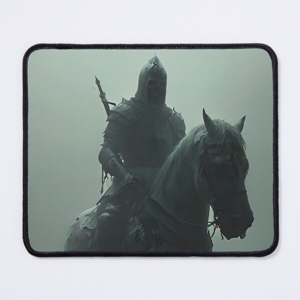 Item preview, Zombie Knight on Horse - Undead in the Fog designed and sold by NightTimeJ.
